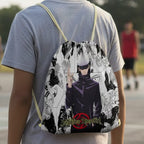 Anime Central Assorted Main Character Manga Drawstring Bag Outdoor Basketball Biking Gym Sports