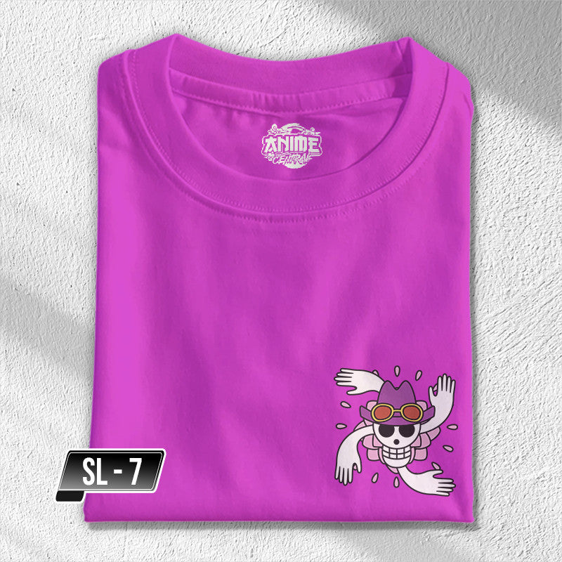 One Piece Strawhat Luffy Zoro Nami Sanji Chopper Brook Pocket Tees TShirt Cotton Unisex