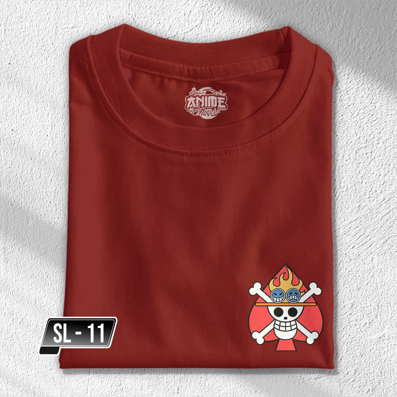 One Piece Strawhat Luffy Zoro Nami Sanji Chopper Brook Pocket Tees TShirt Cotton Unisex