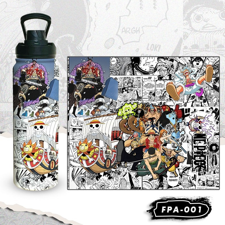 Anime Central One Piece Naruto My Hero Academia Jujutsu Kaisen Stainless Vacuum Tumbler Hot & Cold