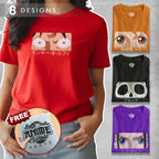 Anime Central One Piece Eyes T-shirt Anime Luffy,Zoro,Sanji,Usopp, Boa and Nami Shirt