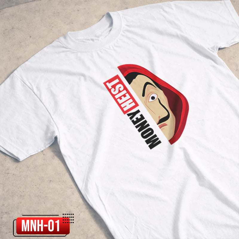 Shirt Planet Money Heist La Casa de Papel Bella Ciao Mask Netflix Unisex Cotton T-Shirt