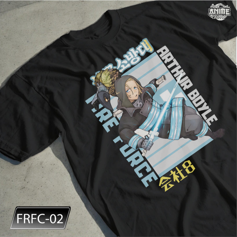 Anime Central Fire Force Character Shinra Arthur Maki Takehisa Benimaru Unisex Cotton T-Shirt