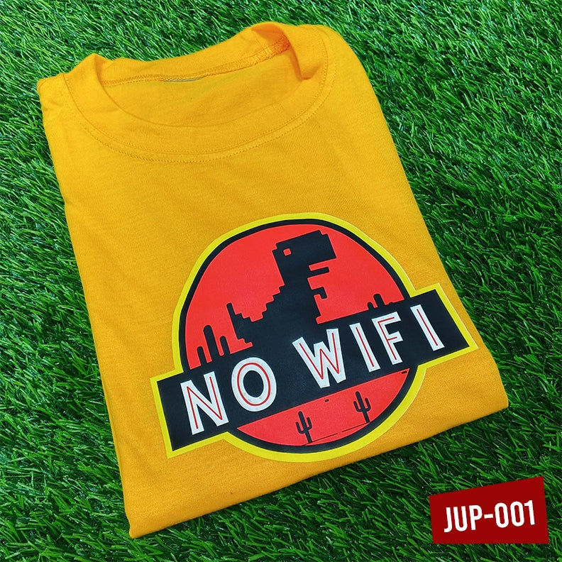 Jurassic Parody Poke Park Pac-man No Wifi Hogwarts Minions Park Saiyanwarior Unisex Cotton T-Shirt