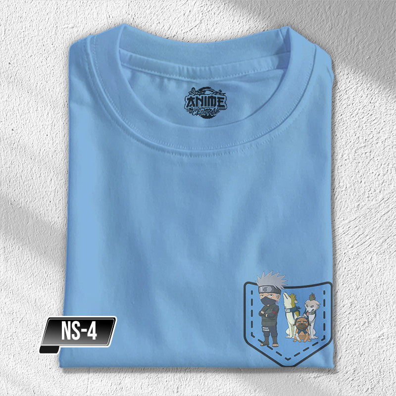 Anime Central New Pocket Collection Naruto Inspired Gaara,Sasuke,Jiraiya,Naruto Design Unisex