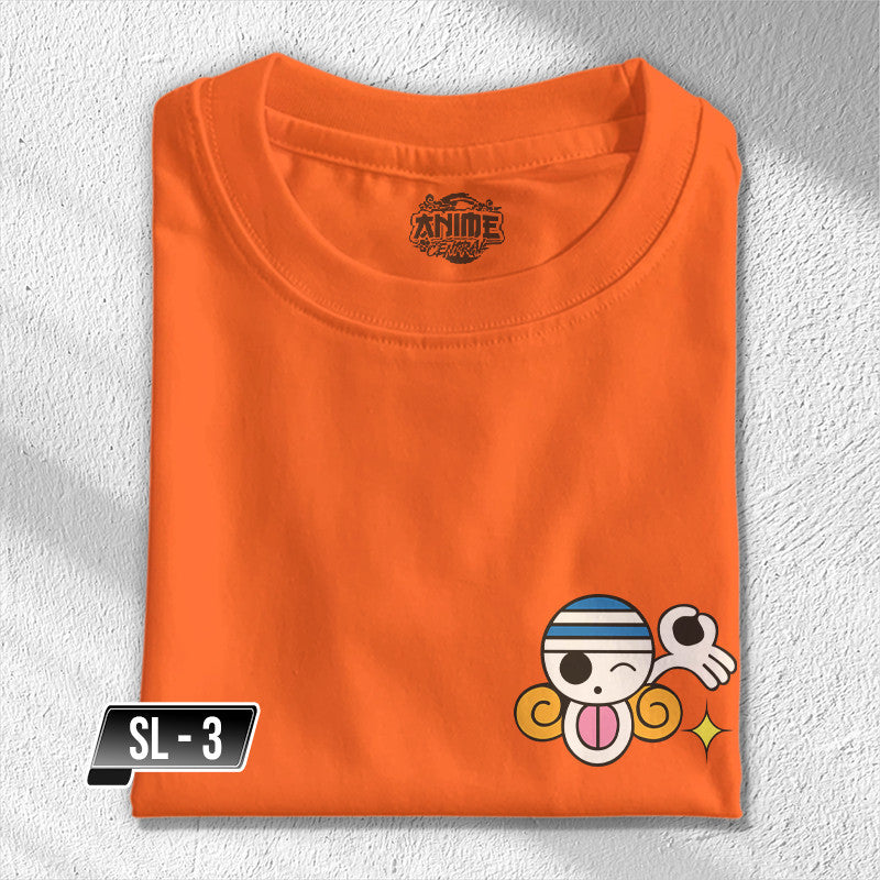 One Piece Strawhat Luffy Zoro Nami Sanji Chopper Brook Pocket Tees TShirt Cotton Unisex