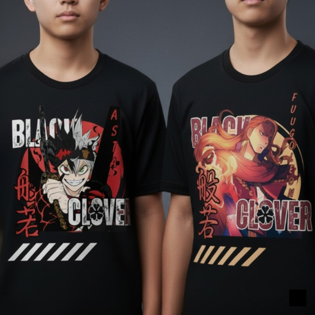 Anime Central Mang Black Cover Asta Liebe Demon Captain Yami Sukehiro Unisex Cotton T-Shirt