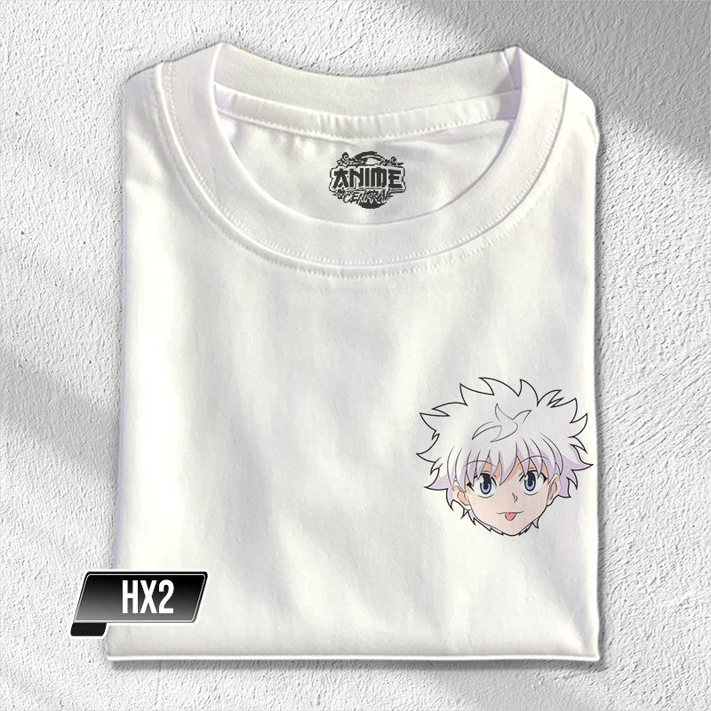 Anime Central Hunter X Hunter Anime Tees Gon Killua Kurapika Leorio Logo Pocket Unisex T-Shirt