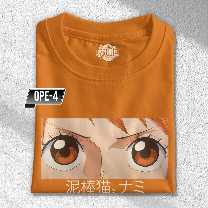 Anime Central One Piece Eyes T-shirt Anime Luffy,Zoro,Sanji,Usopp, Boa and Nami Shirt