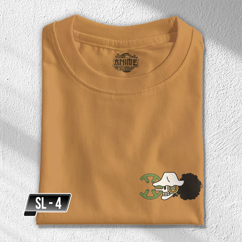 One Piece Strawhat Luffy Zoro Nami Sanji Chopper Brook Pocket Tees TShirt Cotton Unisex