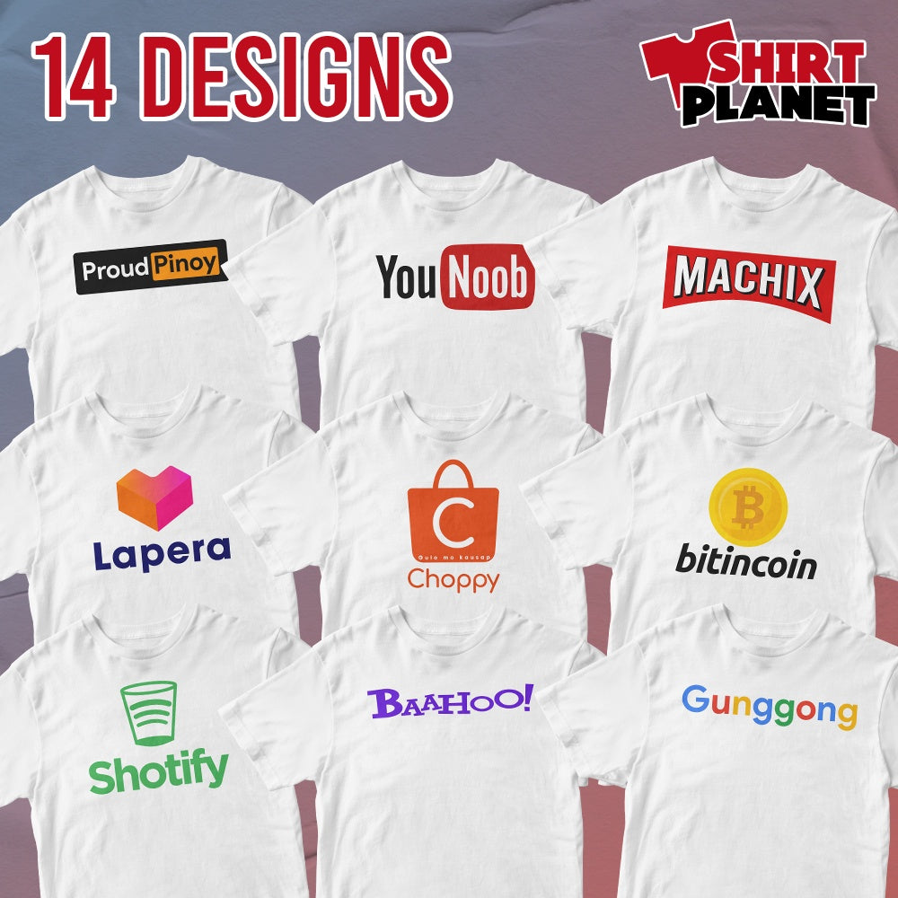 Funny Parody Famous Logo Design Collection Unisex Trendy T-Shirt for Men and Women