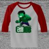 Raglan 3/4 Roundneck Shirt (Gray Body) Thumbnail
