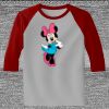 Raglan 3/4 Roundneck Shirt (Gray Body) Thumbnail