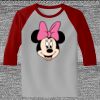 Raglan 3/4 Roundneck Shirt (Gray Body) Thumbnail