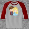 Raglan 3/4 Roundneck Shirt (Gray Body) Thumbnail
