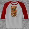 Raglan 3/4 Roundneck Shirt (Gray Body) Thumbnail