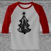 Raglan 3/4 Roundneck Shirt (Gray Body) Thumbnail