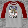 Raglan 3/4 Roundneck Shirt (Gray Body) Thumbnail