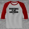 Raglan 3/4 Roundneck Shirt (Gray Body) Thumbnail