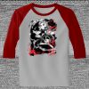 Raglan 3/4 Roundneck Shirt (Gray Body) Thumbnail