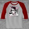 Raglan 3/4 Roundneck Shirt (Gray Body) Thumbnail
