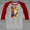Raglan 3/4 Roundneck Shirt (Gray Body) Thumbnail
