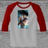 Raglan 3/4 Roundneck Shirt (Gray Body) Thumbnail