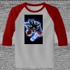 Raglan 3/4 Roundneck Shirt (Gray Body) Thumbnail
