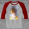 Raglan 3/4 Roundneck Shirt (Gray Body) Thumbnail