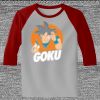Raglan 3/4 Roundneck Shirt (Gray Body) Thumbnail