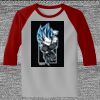 Raglan 3/4 Roundneck Shirt (Gray Body) Thumbnail