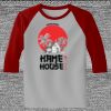 Raglan 3/4 Roundneck Shirt (Gray Body) Thumbnail