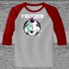Raglan 3/4 Roundneck Shirt (Gray Body) Thumbnail