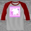 Raglan 3/4 Roundneck Shirt (Gray Body) Thumbnail