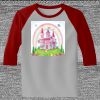 Raglan 3/4 Roundneck Shirt (Gray Body) Thumbnail
