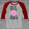 Raglan 3/4 Roundneck Shirt (Gray Body) Thumbnail