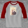 Raglan 3/4 Roundneck Shirt (Gray Body) Thumbnail