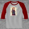 Raglan 3/4 Roundneck Shirt (Gray Body) Thumbnail