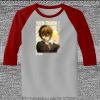 Raglan 3/4 Roundneck Shirt (Gray Body) Thumbnail