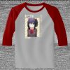 Raglan 3/4 Roundneck Shirt (Gray Body) Thumbnail