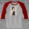 Raglan 3/4 Roundneck Shirt (Gray Body) Thumbnail