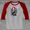 Raglan 3/4 Roundneck Shirt (Gray Body) Thumbnail